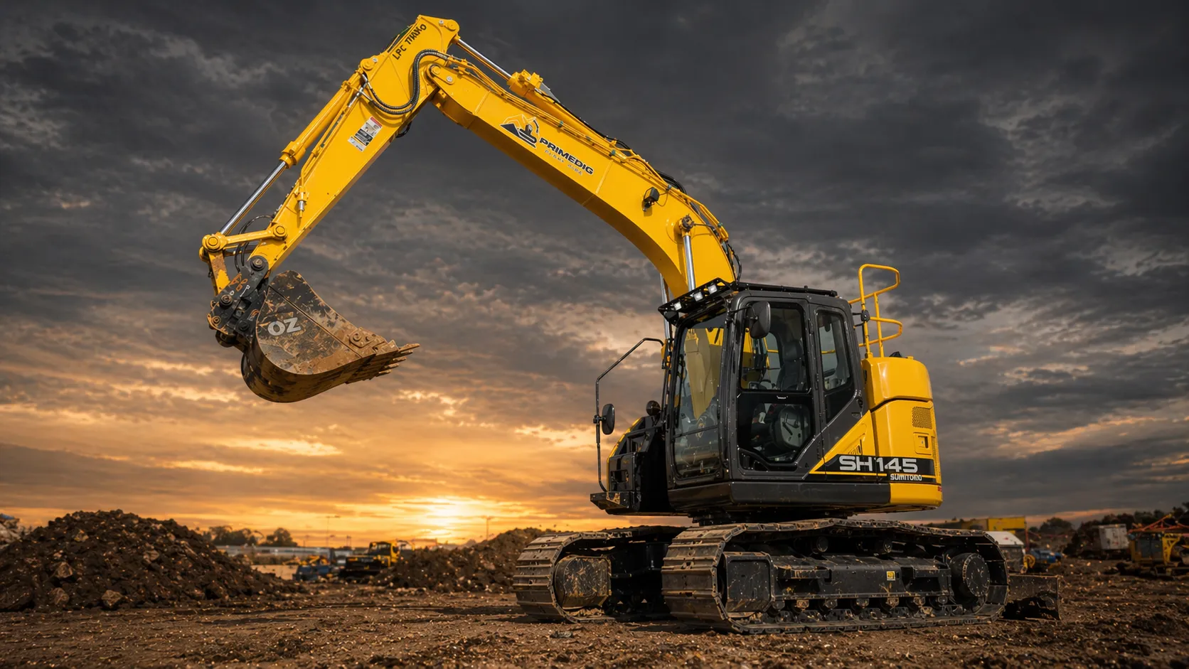 Sumitomo SH145X-7 14.5 tonne excavator, 2024 model, in the PrimeDig dry hire fleet